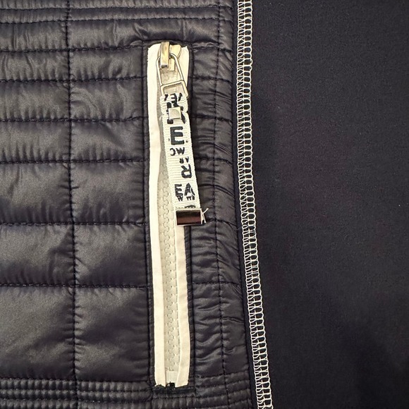 Women's Navy Athleisure Hooded Jacket Size 6 I'CONA Zip Up Sporty Comfy NWT - Picture 12 of 16